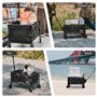 Naturehike Chariot à Main Pliable de Plage à Roulette - Capacité de Charge Jusqu'à 120 kg