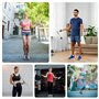 AiQInu Corde a Sauter Sport Adulte, Corde à Sauter sans Fil avec Compteur de Calories, Jump Rope Sports Numérique, Ripcorde à Sa