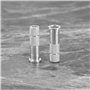 be in your mind 30pcs Base d'insertion de Flèche 6.2mm en Aluminium Base de Tir à l'arc Insère des Remplacements pour Pratique d