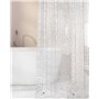OTraki Doublure de Rideau de Douche Imperméable PEVA Transparent 3D Galet 180 x 200 cm Anti-Odeur avec 12 Crochets 3 Aimants pou