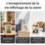 DERAYEE Cadre Photo Bois Naturel avec Support 10 * 15CM 1PCS,Cadre Photo Bois en MDF avec Fermeture à Visser, Panneau Arrière,Ve