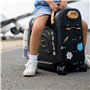 Noir - Comprend Un lit-Valise à roulettes pour Enfant + Sac à Dos Crew Backpack