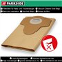 10 Sacs d'aspirateur Parkside - 20 L PNTS 1300 - Coloris Marron 906-05 - Pour aspirateur sec / humide