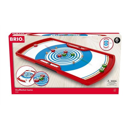 Brio - 34090 - Curling Duo Challenge - Jeu d'adresse - Combine la pétanque et Le Curling - 2 ou 4 Joueurs - sans Pile - pour Enf
