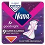 Nana Serviette ultra Goodnight Extra Large - Ensemble de 9 serviettes de table déco - Art imprimé mural - Salle à manger - Class