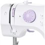 Emerio SEW-121820 Machine à coudre pour enfants et débutants, 12 motifs de points, mini avec pédale, alimentation électrique et