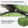 Sac de Couchage Estival Léger Trinordic – avec Fermeture Éclair Anti-Blocage – Sac de Couchage Adulte, Accessoires Camping Compa
