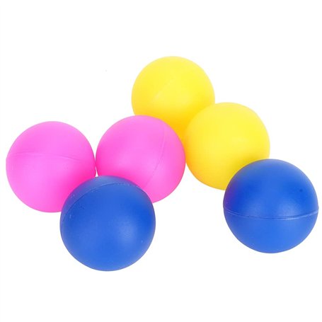 Shanrya Lot de 6 balles de Jeu en PVC - Décoration de Jeu pour la Maison - Accessoire de Raquette de Plage en Plein air (Rouge