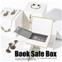 Coffre Fort pour Livres, coffres-forts de détournement de stockage portables, boîte cachée de simulation, caisse d'argent en mét
