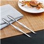 EQLEF Pics de fourchettes de Fruits de mer, Outils de cueillette de Crabe et de Homard en Acier Inoxydable Pack de 6