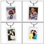 ZYNERY 20 Pcs Porte-Clés Photo, Personnalisé Porte-Clés Transparent en Acrylique pour Stocker des Photos, Key Chain double face