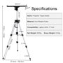 UNHO Trépied Vidéorojecteur en Aluminium, Support Projecteur Hauteur Réglable 53-138cm Table pour Videoprojecteur avec Plateau e