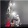 Seletti 14880 Lampe en forme de singe 46 x 27,5 Hauteur 54 cm En résine Blanc 57,8 x 51,2 x 30 cm