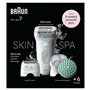 Braun Silk-épil 7 SkinSpa, Épilateur Avec Tête Large Pour Épilation Facile, Le Sabot Tondeuse Pour Les Zones Sensibles, Peau Dou