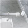 Spirella Wallquick Support pour tringle de rideau de douche Spirella Magic Pour mur incliné Plastique Blanc 20 mm 1 support