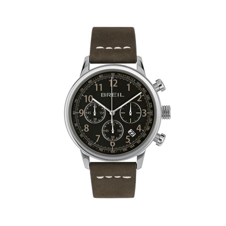 Breil Hommes Analogique Quartz Montre avec Bracelet en Cuir TW2060