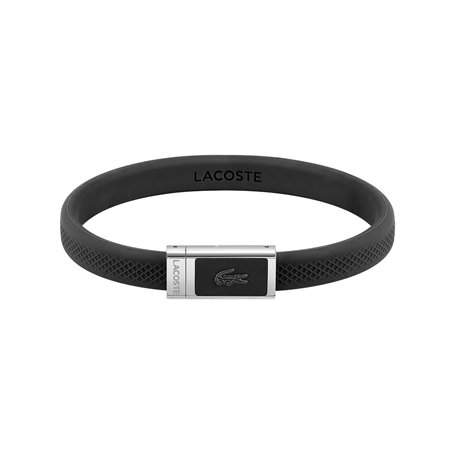 Lacoste Bracelet en Silicone pour Homme Collection LACOSTE.12.12 Embelli avec Motif Petit Piqué - 2040114