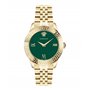 Montre Versace Greca Signature Femme Or Acier Cadran Vert 38mm VEVC00619