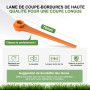 EVEHAP Lot de 100 lames en plastique compatibles avec coupe-bordure Gardena, lames de rechange pour coupe-bordures Gardena sans