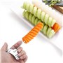 Farce de Pomme de Terre Creuse, 2pcs / Set Tige de Légumes en Acier Inoxydable pour Spirale Pe Manuel Pomme de Terre Carotte Con