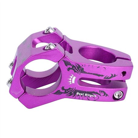 Demeras Potence de vélo 0 degré 31 8mm en Alliage d'aluminium VTT Tige de Guidon de vélo pour vélo de Montagne vélo de Route vél