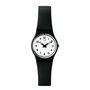 Swatch - LB153 - Lady Something New - Montre Femme - Quartz Analogique - Cadran Blanc - Bracelet Plastique Noir