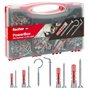 Fischer PowerBox 564282 Lot de 180 chevilles DuoPower avec vis et crochets pour mur plein