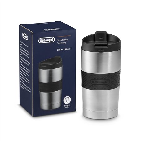 De'Longhi Tasse de voyage thermique à double paroi en acier inoxydable 300 ml