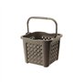 TONTARELLI Panier Linge Ariane avec Manche Lt 25 Wenge Lavable sous Eau reciclabile Plastique rectangulaire Marron