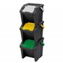 Tontarelli - Set de 3 poubelles empilables MODA 30L avec poignée