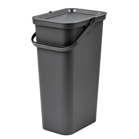 Tontarelli - Poubelle MODA avec poignée 25L graphite