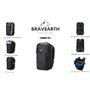 BravEarth Caiman Sac à Dos de randonnée léger, Noir, Taille Unique Mixte