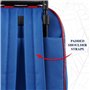PERLETTI Spiderman Sac à Dos avec Roues pour Enfant - Sac à roulettes Amovible Garçon Bleu et Rouge École Maternelle - Cartable 