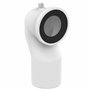 Ideal Standard Pipe Coude de Raccordement pour WC Toilettes Evacuation Sortie Verticale Distance 175-205 MM Blanc J324867