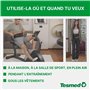TESMED Absolute Ceinture Abdominale, entraînement Abdominal EMS, electrostimulateur Musculaire Abdo centraux et latéraux, 15 pro