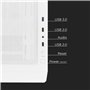 Noua Phobia L111 Blanc Boîtier Micro ATX pour PC Gaming Mini Tour 0.60MM SPCC Ventilateur LED ARGB Adressable Frontal Mesh et Pa