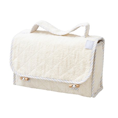 Filet - Beauty Case de Voyage en éponge de Coton avec intérieur imperméable | Sac de Toilette | Dim 28x17x10 cm | Made in Italy