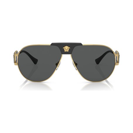 Versace Lunettes de Soleil VE 2252 Gold Black/Dark Grey 63/12/145 homme
