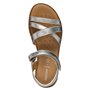 Geox J Sandal Karly Girl, Silver 1, 37 EU