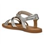 Geox J Sandal Karly Girl, Silver 1, 37 EU