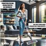 IPEA Balais Serpillère Vaporisateur en Aluminium avec Chiffon en Microfibre – Super Léger - Mop Spray Pulvérisateur pour Maison,