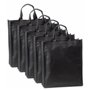 IPEA Sacs de Course Shopper en TNT - 5 pièces - Tote Bag - Dimensions 42 x 37 cm - Sac en Tissu non Tissé réutilisable pour le s