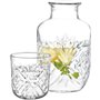 DUHALINE Crystal Ensemble de 2 carafes et verres de chevet en cristal avec pichet et gobelet