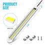 2 PCS Reglette LED 12V, 120 LED Barre de Lumière Intérieure Avec Interrupteur, Éclairage Utilitaire Pour Camping-Car, Caravane, 