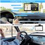 7 Pouce GPS Voiture,GPS Poids Lourds,Auto Navigation avec HD Écran Tactile,Multi-Languages Guidage Vocale 2025 Cartographie UK E
