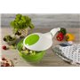 Ibili 783620 Essoreuse à Salade Essentiel 20 cm, Blanc/Vert