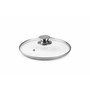 Ibili - 971624 - Couvercle en Verre Poignée en Acier Inoxydable 24 cm