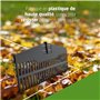 Amig - Râteau en Plastique Robuste - Outil léger pour Le Balayage des Feuilles et de la pelouse - Cueilleur pour Le Jardin et la