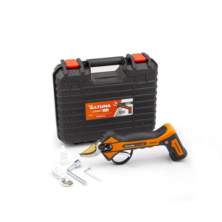 Altuna - Sécateur électrique à batterie titane - Performance et durabilité - Autonomie jusqu'à 6h - Charge USB en 2h - Plus de c