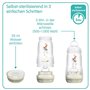 MAM Lot de 4 biberons anti-coliques de 260 ml avec 8 tétines // Taille 1 et 2 dès la naissance
